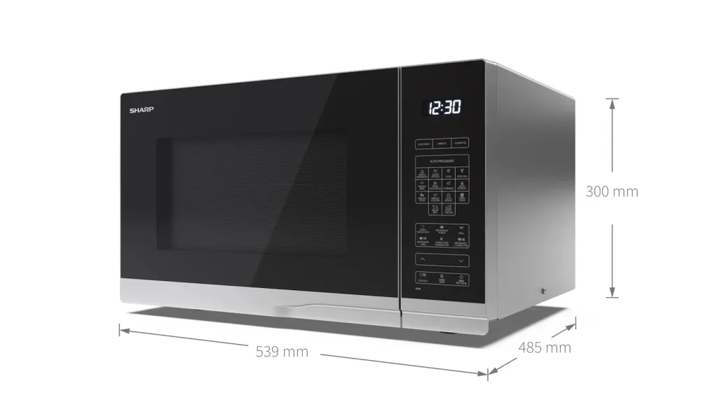Sharp YC-PC322AE-S magnetron met grill en hetelucht functie