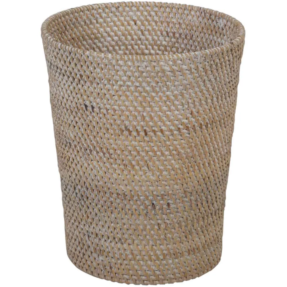 Papierbak van rotan Nila White Wash