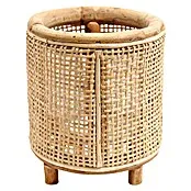Van der Leeden Windlicht Webbing Rotan - Blond, Ø x h: 14 x 16 cm