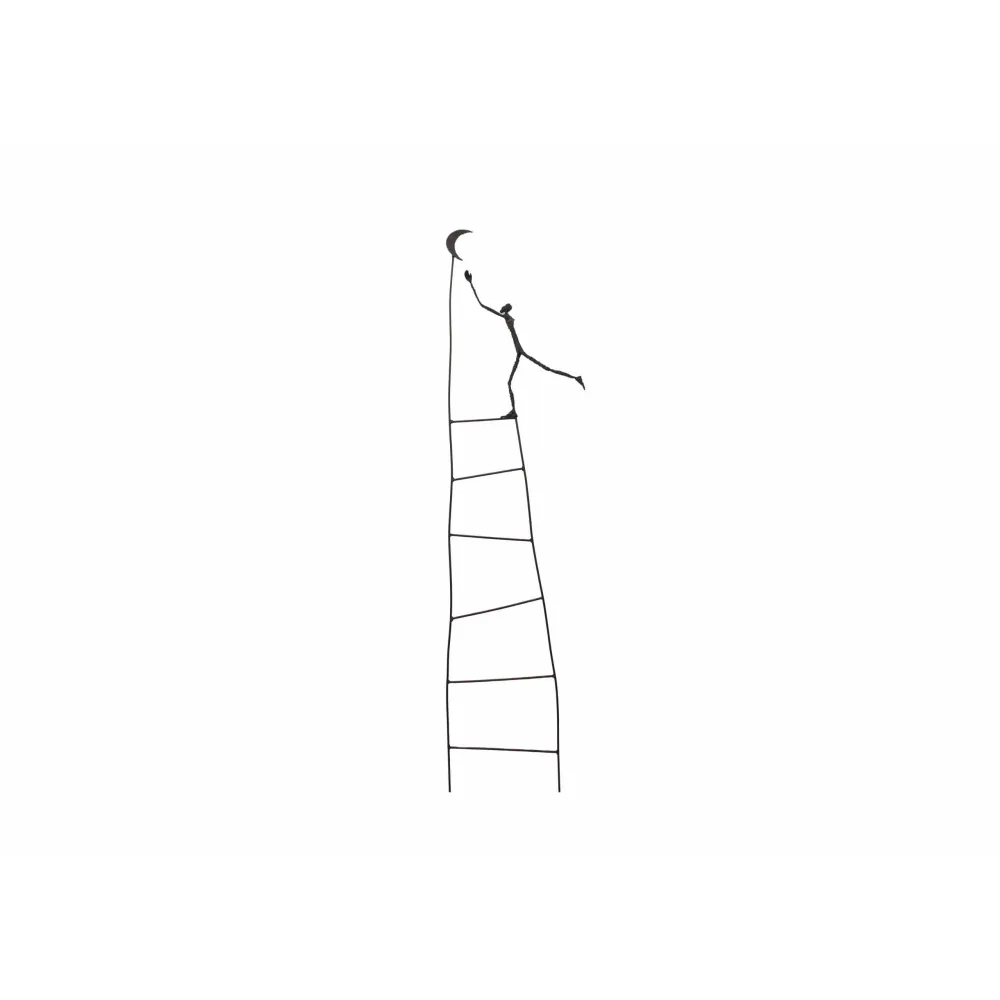 Tutor Unhook moon - Decoratief object van gerecycled metaal Arrosoir & Persil