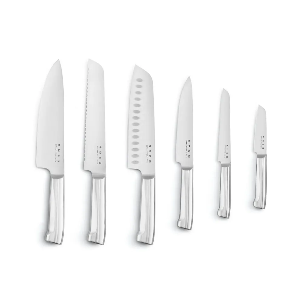 SMEG Messenblok met 6 messen 'Creme' KBSF02CR