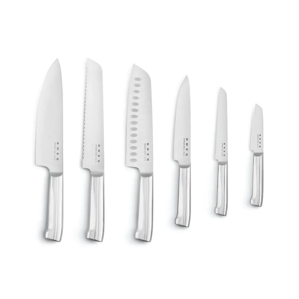 SMEG Messenblok met 6 messen 'Wit' KBSF02WH