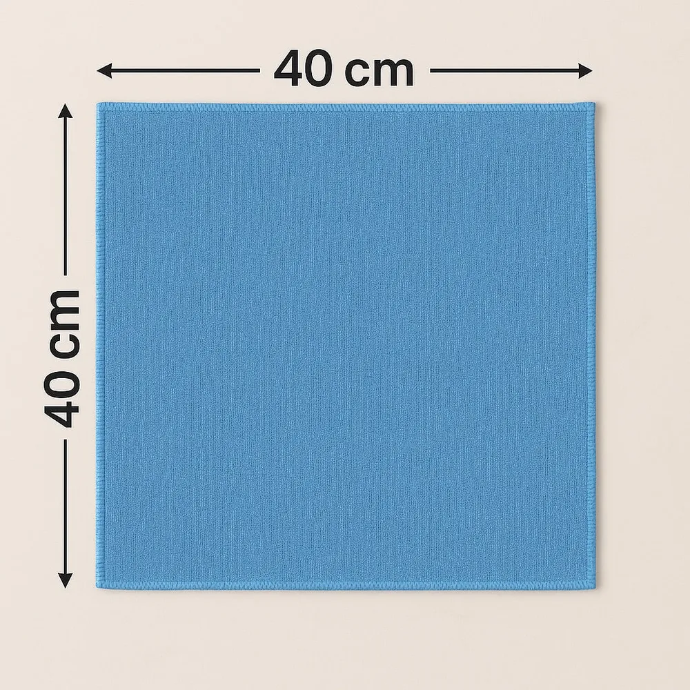 Microvezeldoeken 40x40 Horeca - Blauw (10 Stuks)