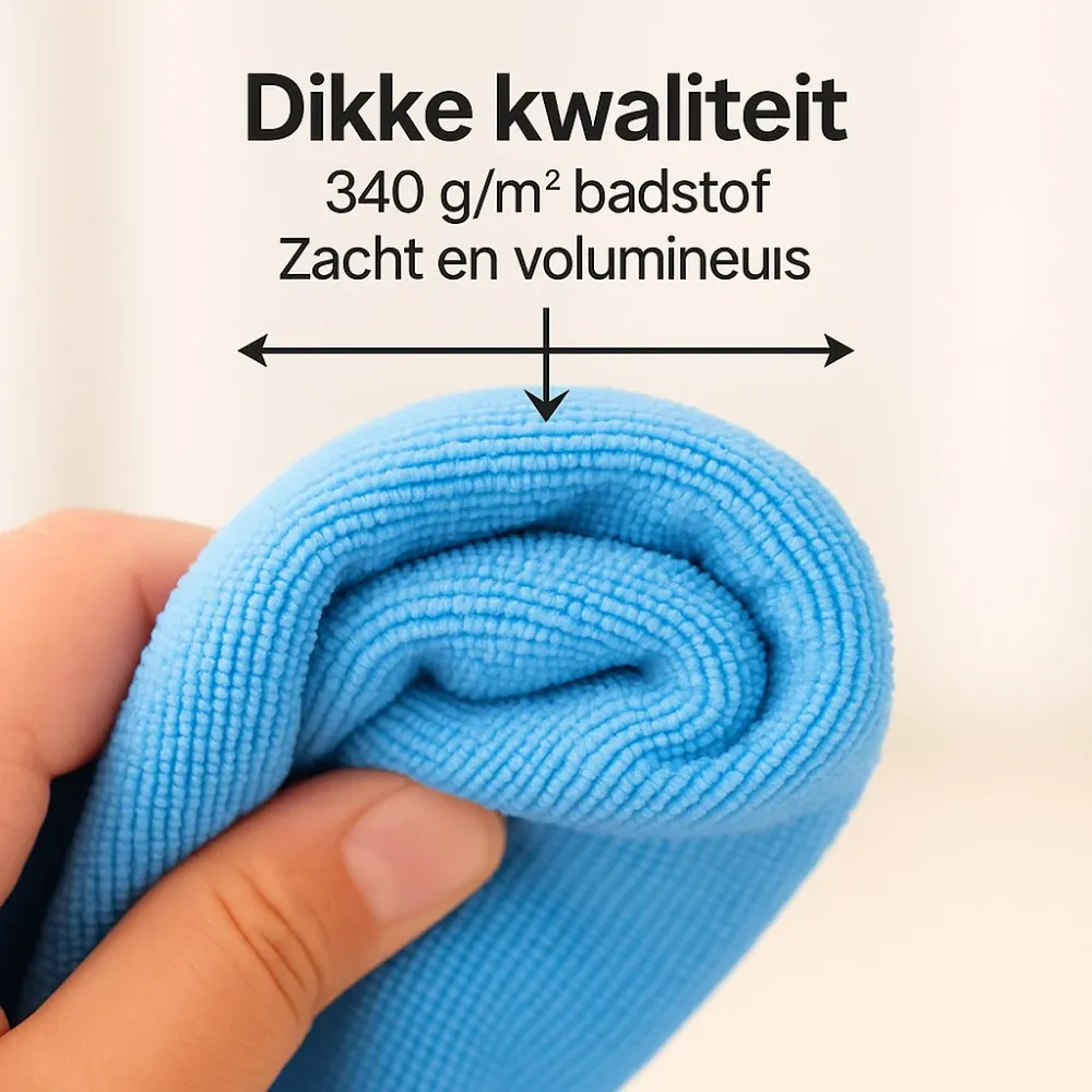 Microvezeldoeken 40x40 Horeca - Blauw (10 Stuks)