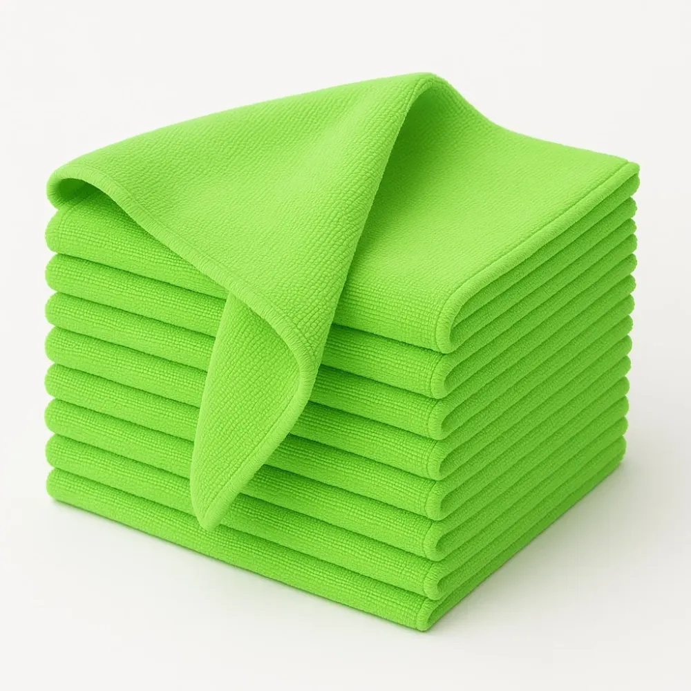 Microvezeldoeken 40x40 Horeca - Groen (10 Stuks)