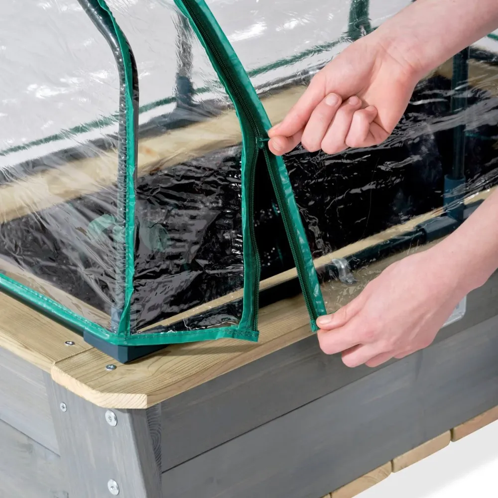 Kweektafel Evi (L) met kweekkas en tuingereedschap | Pineflow