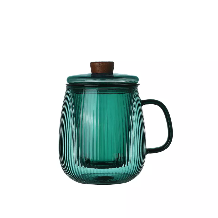 Theekop met filter 600ml Forest Green Pointvirgule