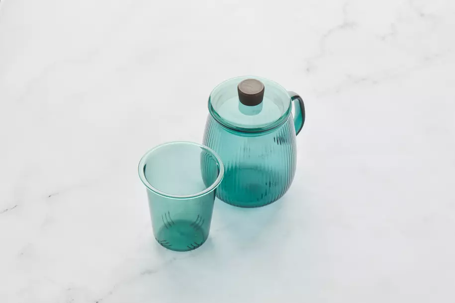 Theekop met filter 600ml Forest Green Pointvirgule