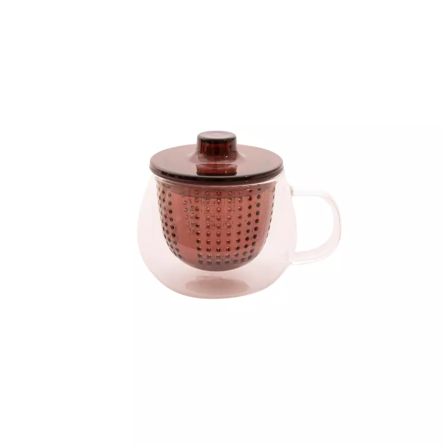 Theemok met filter aubergine 300ml Pointvirgule