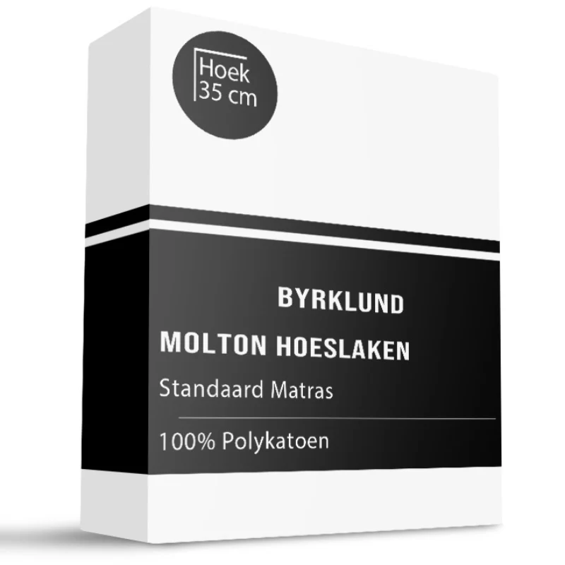 Molton Hoeslaken - Basic Stretch - Standaard Matras Byrklund