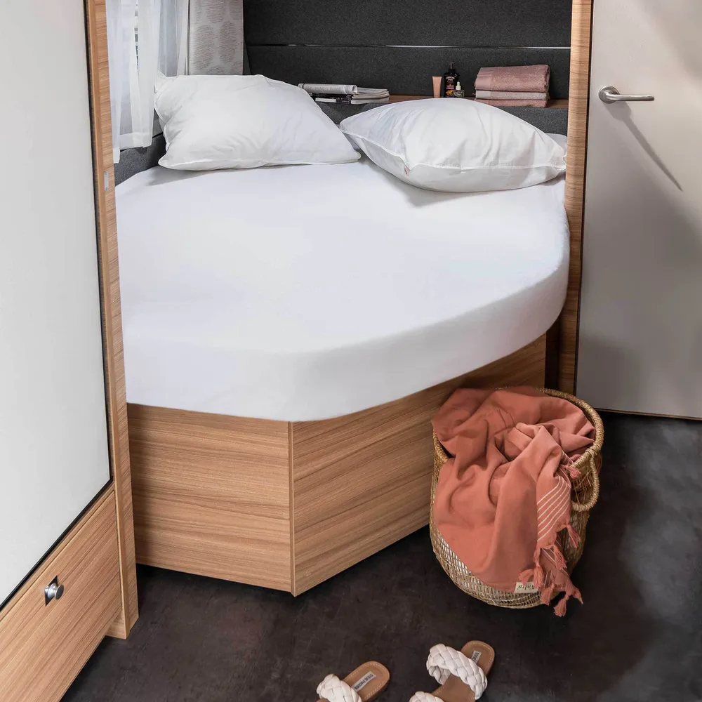 Walra Travel - Molton Cotton Cover Frans bed rechts - Wit