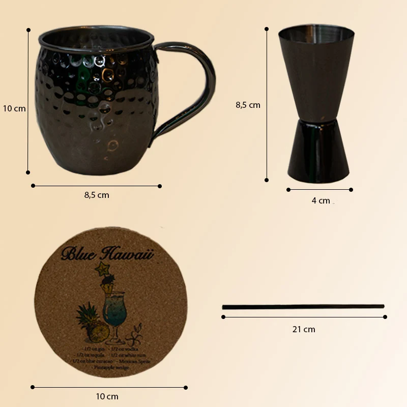 Moscow Mule Cocktail Beker Geschenkset Chefs Cuisine