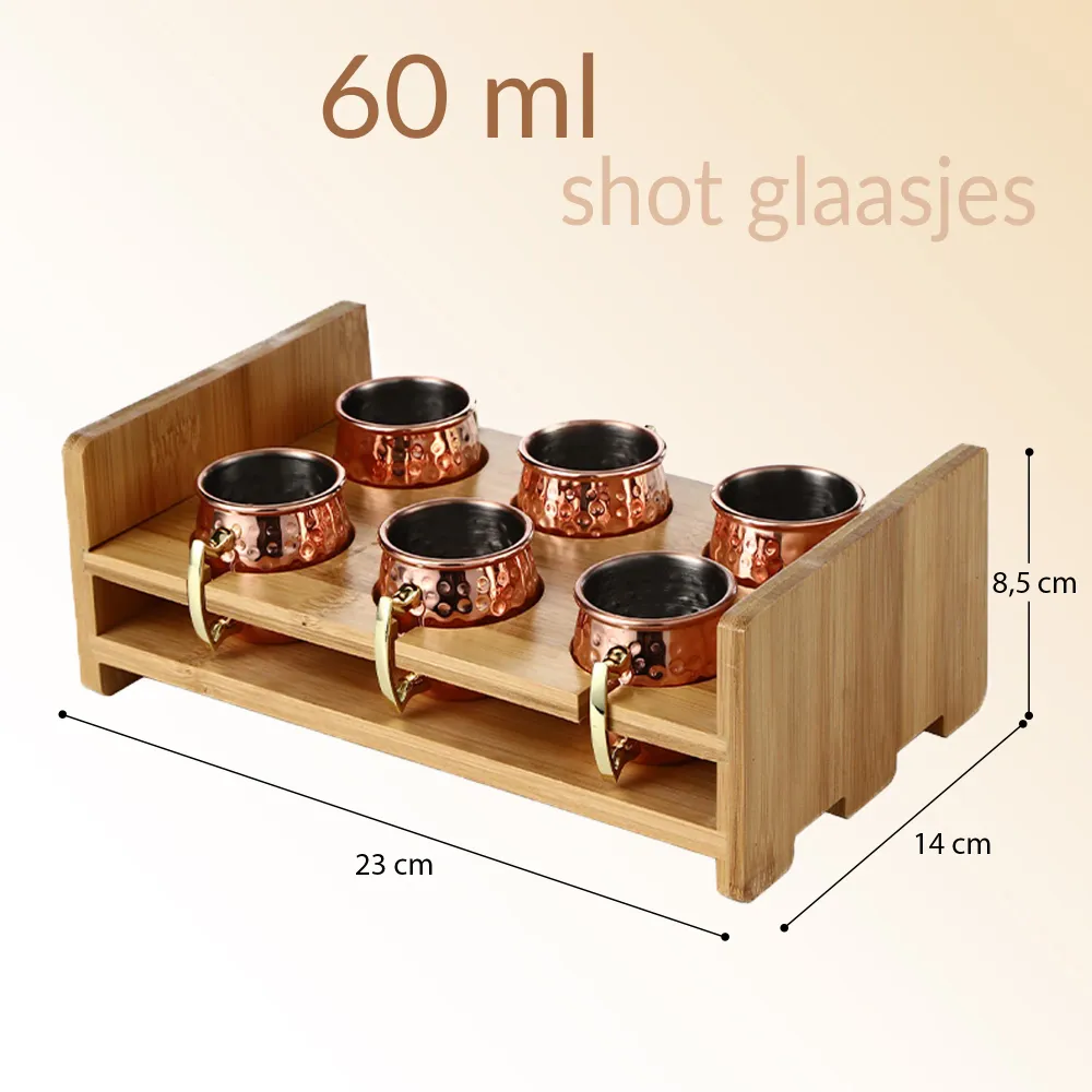 Moscow Mule mini beker set Chefs Cuisine