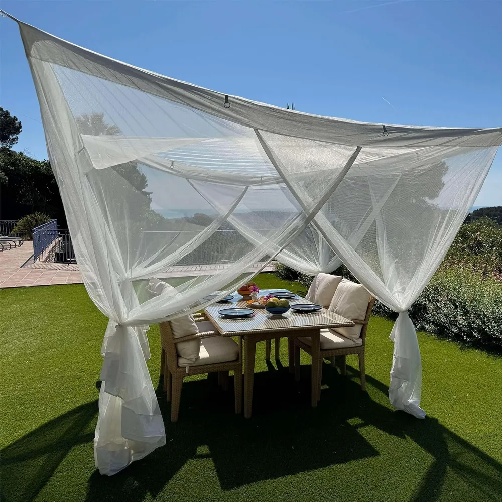 2.5x2.5 M Witte Buiten Klamboe voor Terras