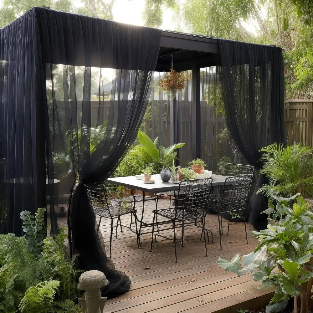 3x15 M Zwarte Klamboestof | Insectennet