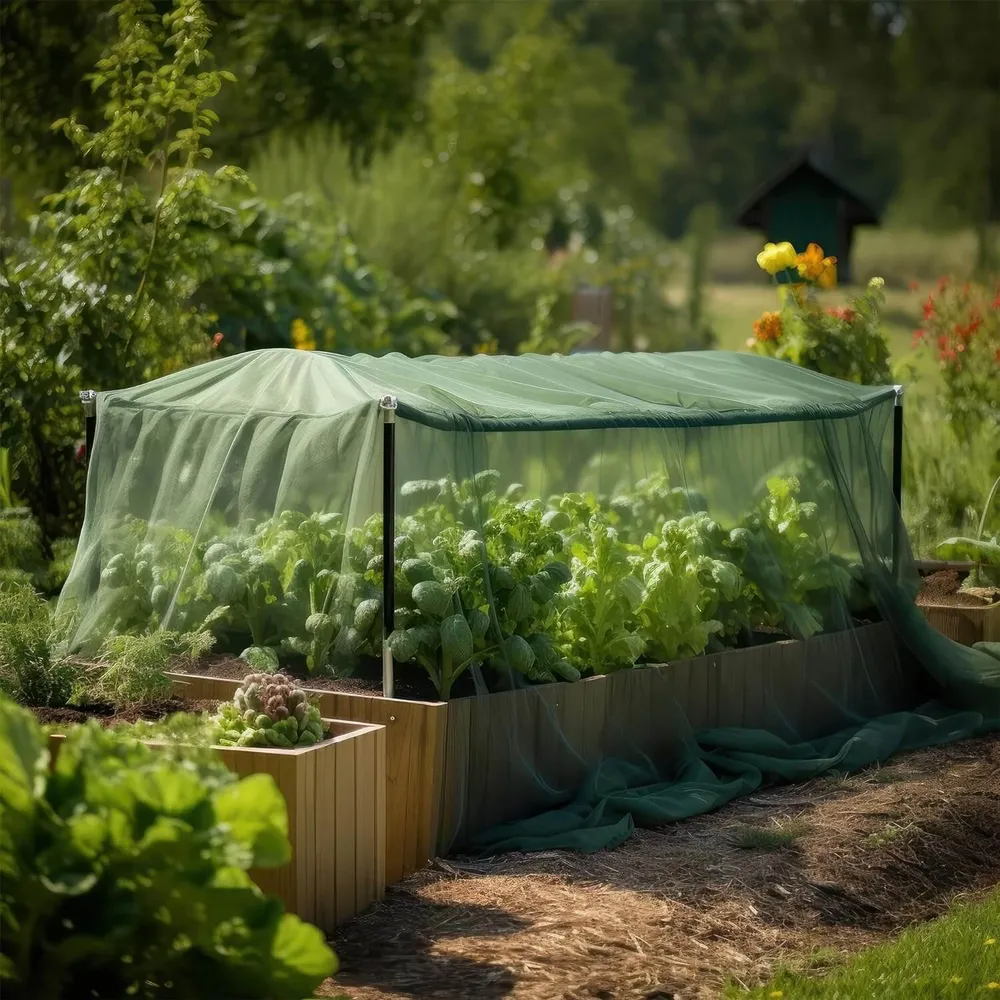 3x3 M Groene Klamboestof | Insectennet 2-Pack