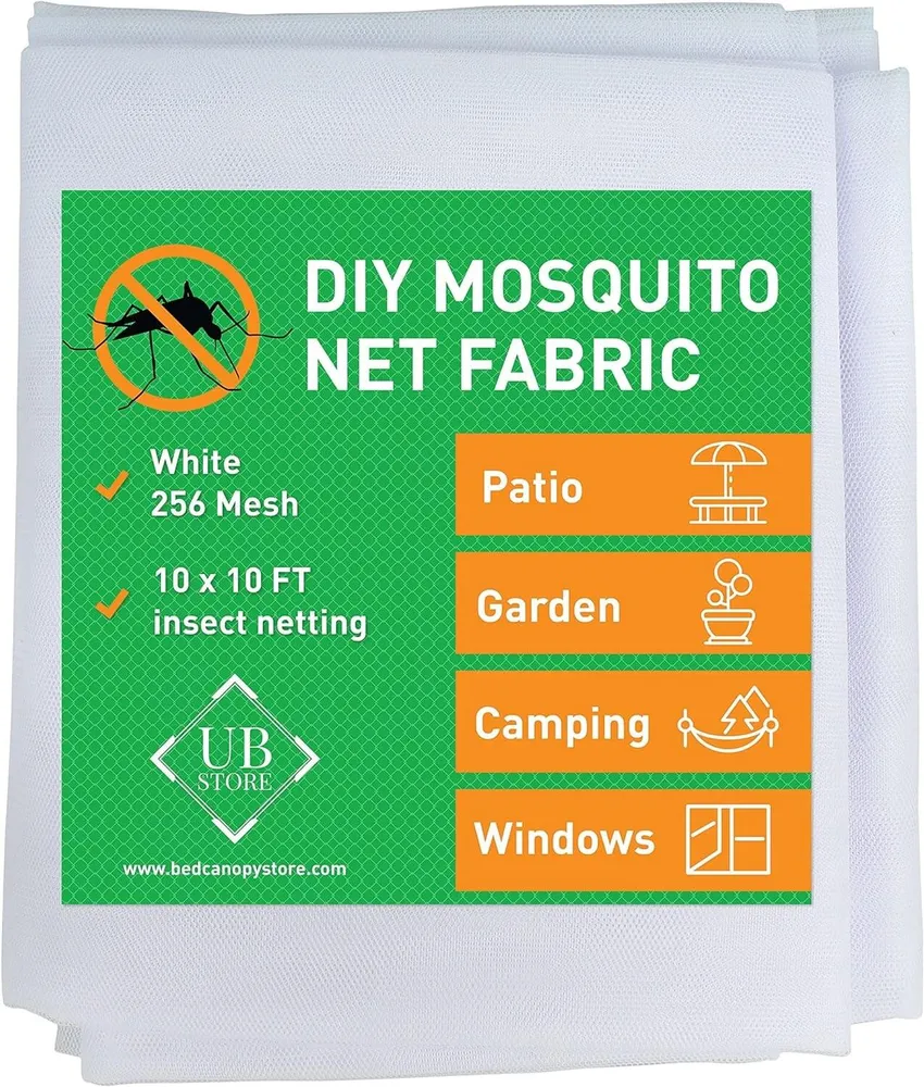 3x3 M Witte Klamboestof | Insectennet