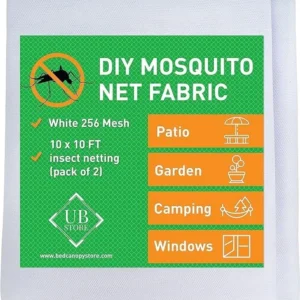 3x3 M Witte Klamboestof | Net 2-Pack