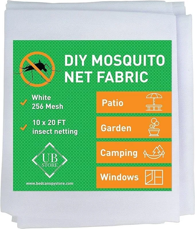 3x6 M Witte Klamboestof | Insectennet