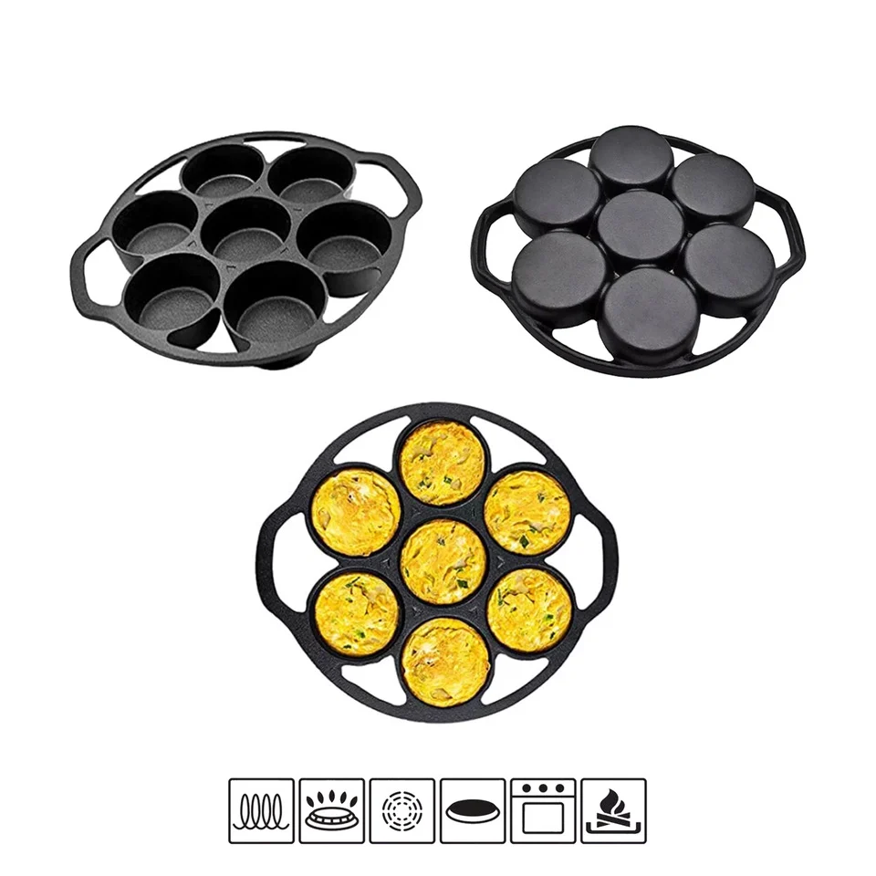 Gietijzeren muffin-cupcakes pan Chefs Cuisine