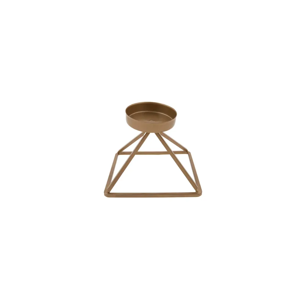 Karaca Geometri Kaarshouder Goud, 13 cm x 13 cm KARACA HOME