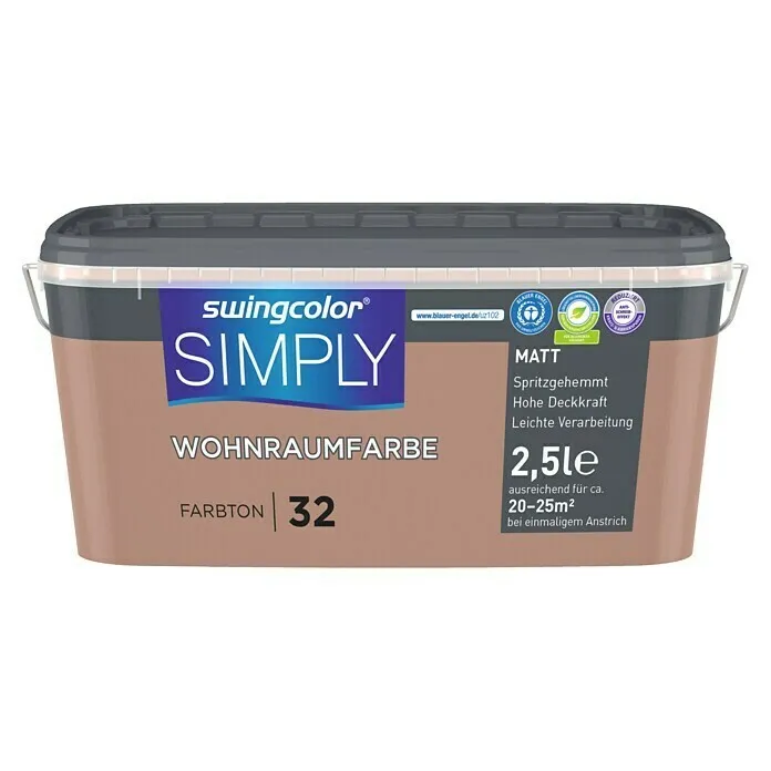 swingcolor Muurverf SIMPLY - Nr. 32, Mat, 2,5 l