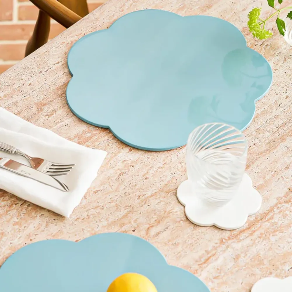 Addison Ross - Placemat set 4 stuks Eau De Nill 33x33 cm