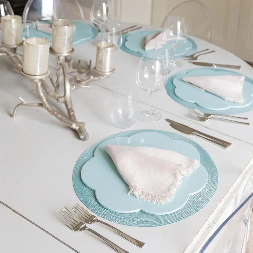Addison Ross - Placemat set 4 stuks Eau De Nill 33x33 cm