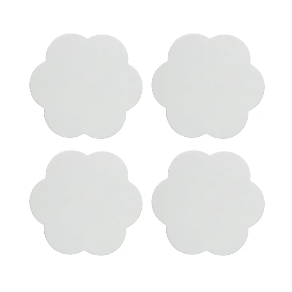 Witte Sint-Jacobsonderzetters – Set van 4