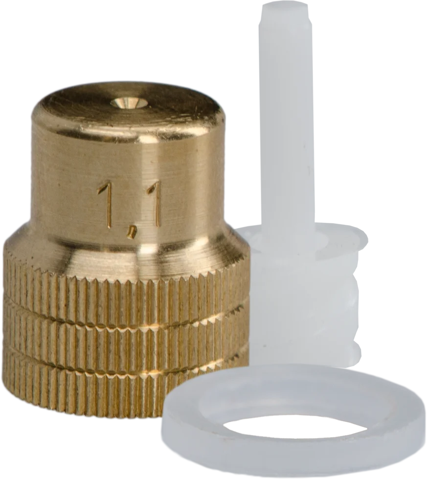 Mesto Spuitdop 1,1 mm met Wervel