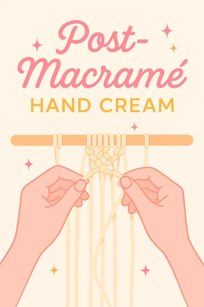 Creme de mãos Pós-Macramé met 4 Refills