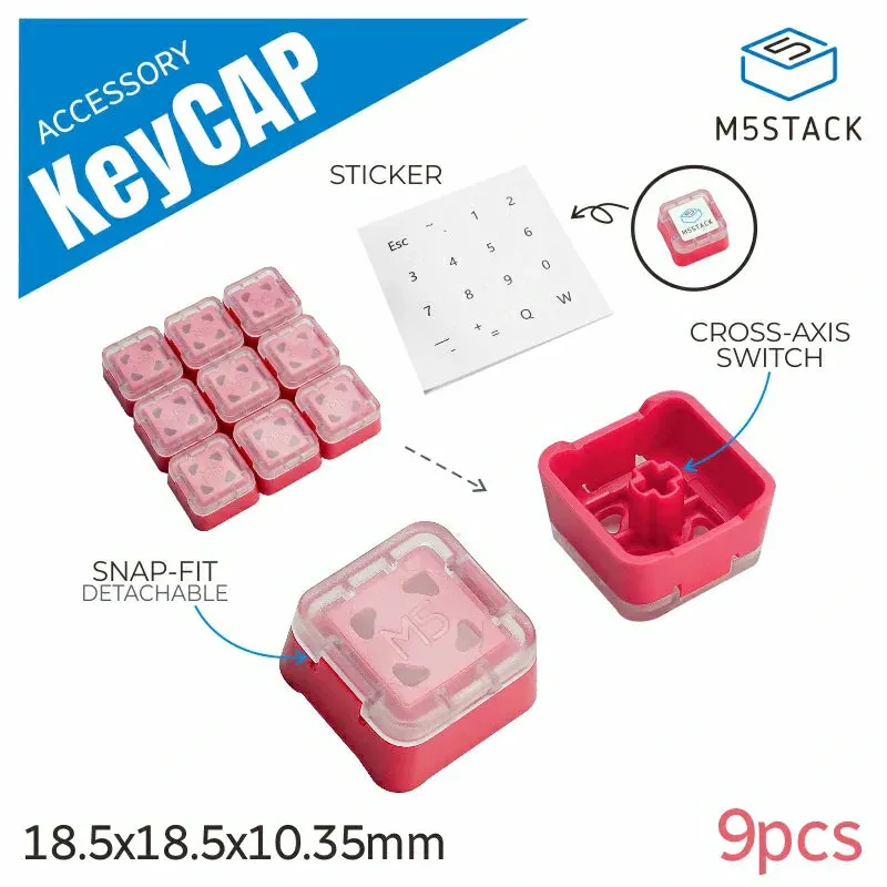 Ecologische M5Stack Keycaps (9pcs)