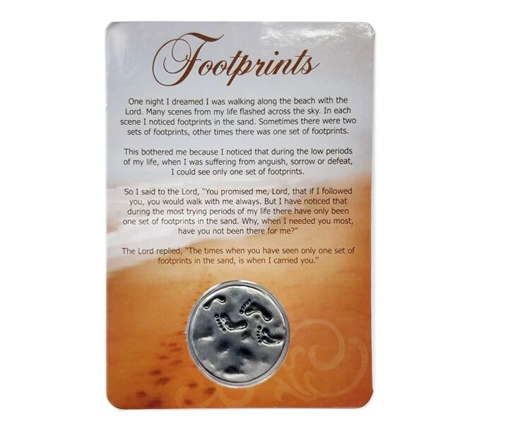 Footprints Sand Pocket Coin met Lange Werking
