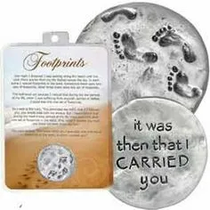 Footprints Sand Pocket Coin met Lange Werking