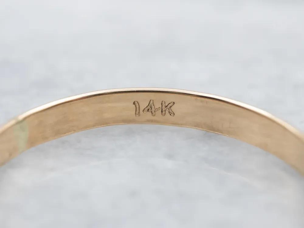 Forget-Me-Not Mixed Metalen Pattern Band