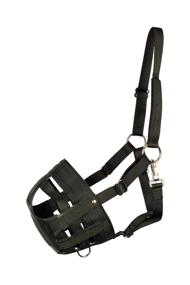Grazing muzzle Air Zwart XS voor de Tuin