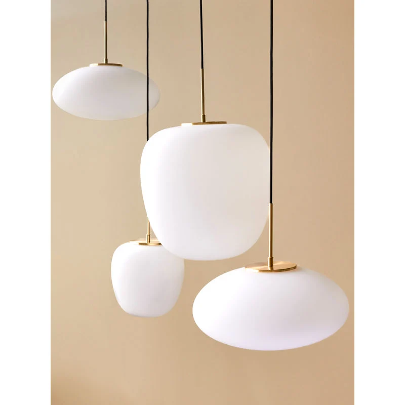 Hübsch Muse hanglamp, wit met 4 Refills