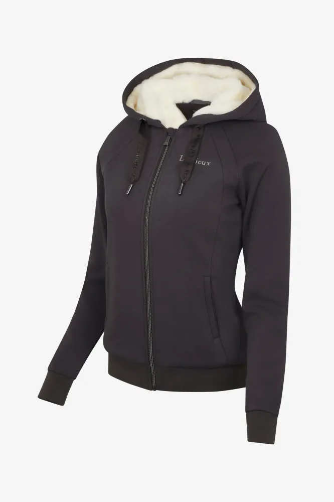 Leia Lined Hoodie Cinder 10