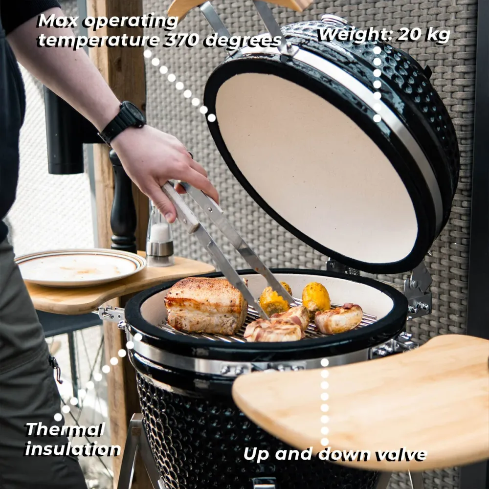 Limousin Kamado Verfijnd 21" met Bewegingssensor