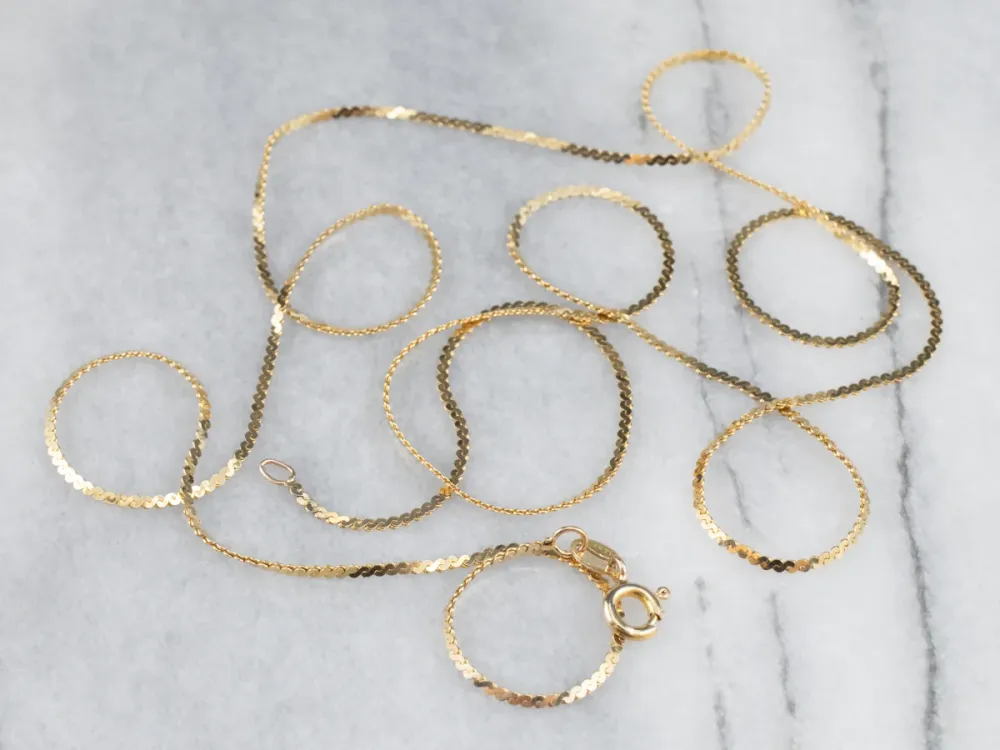 Long 30 Inch Serpentine Chain