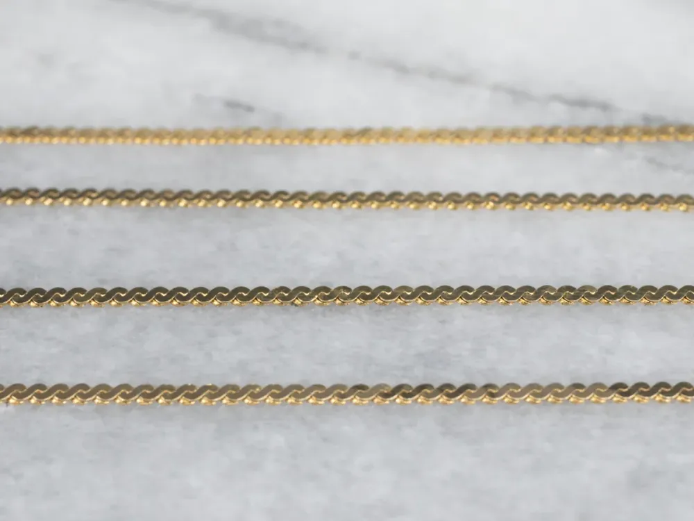 Long 30 Inch Serpentine Chain