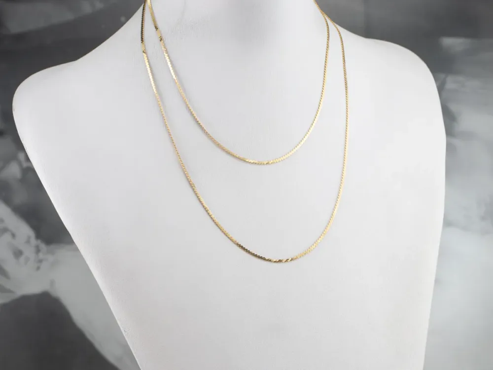 Long 30 Inch Serpentine Chain