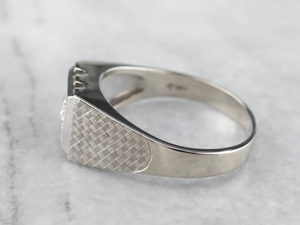 Men's Vintage Diamond Solitaire Ring