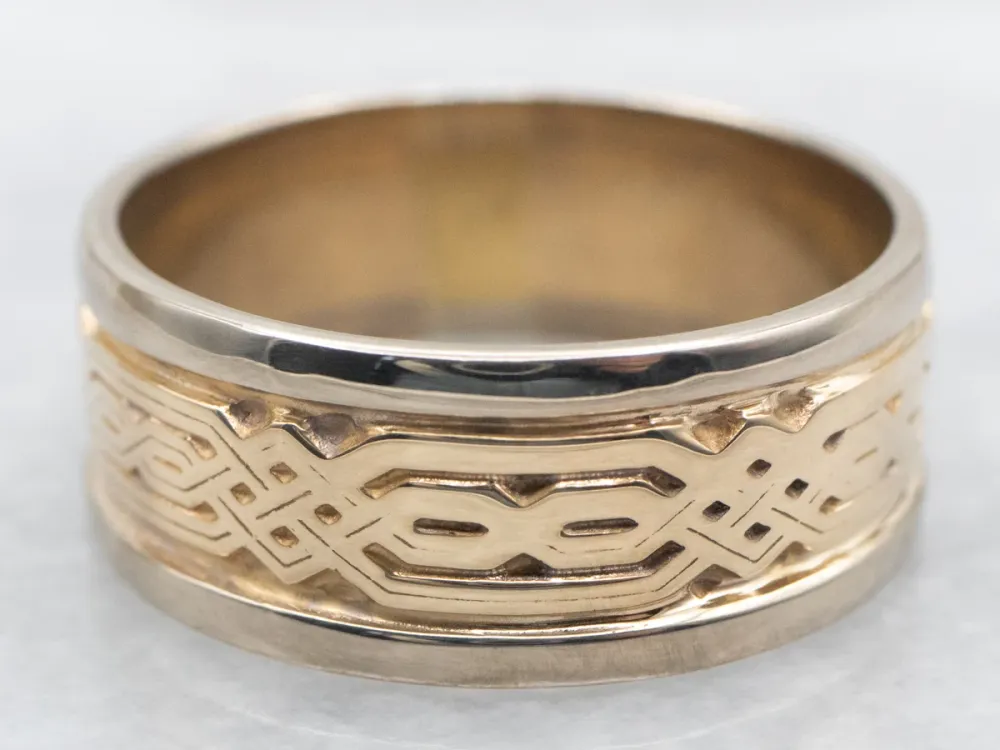 Men's Woven Knot Gestreept Band