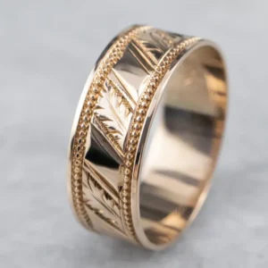 Mid Century Leaf Pattern Band - Dier- en Milieuvriendelijk