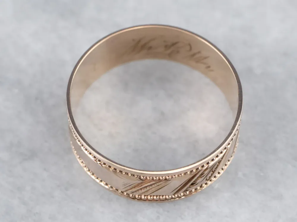 Mid Century Leaf Pattern Band - Dier- en Milieuvriendelijk
