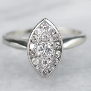 Mollen Marquise Diamond Cluster Ring