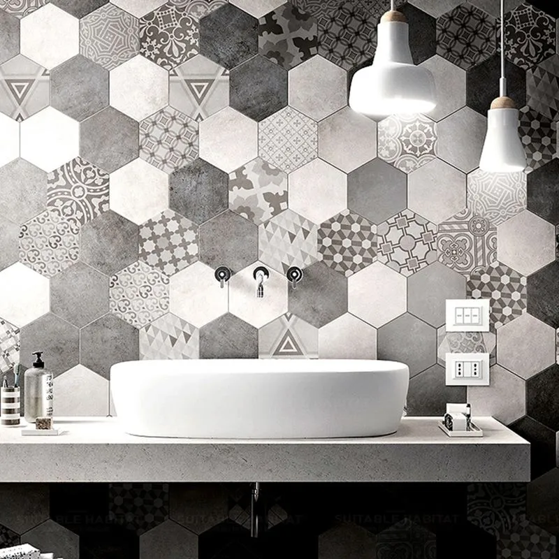 Porcelain Floor and Wall Tile Floor Singular Tile No Pattern voor Binnen en Buiten Dark
