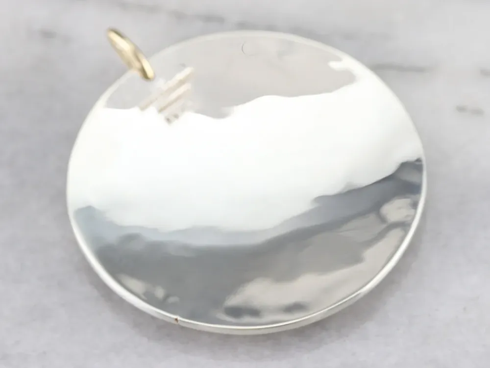 Professionele Etched Mixed Metaal Landscape Pendant