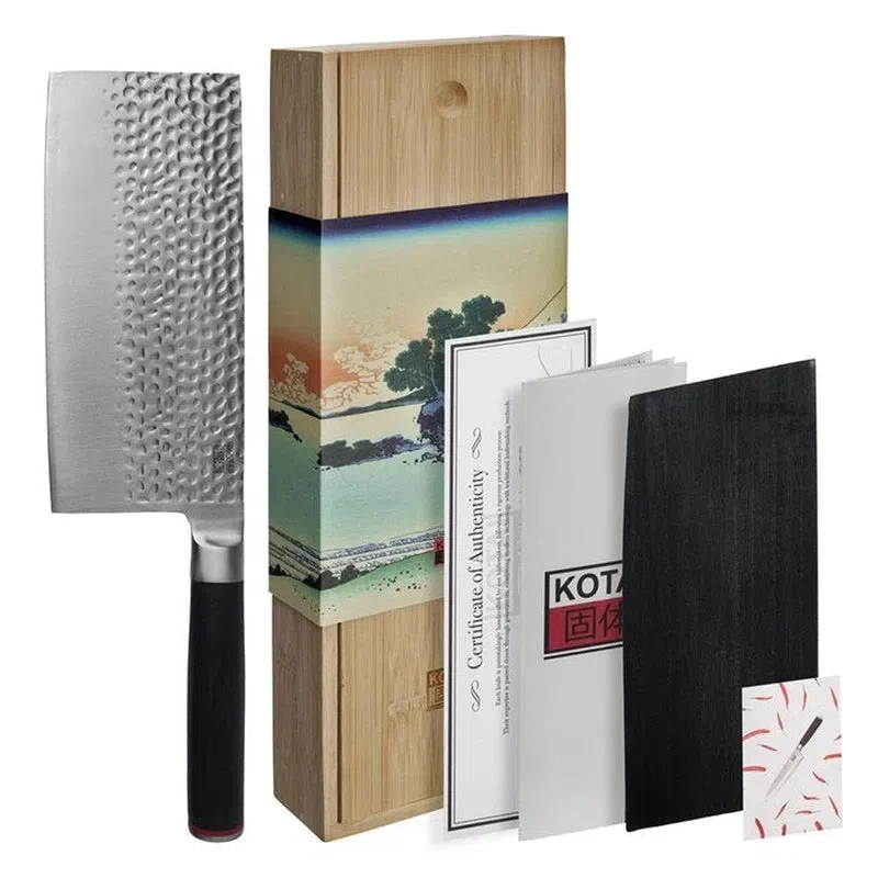 Professionele Kotai Mes Cleaver met Bamboe Doos - 19cm